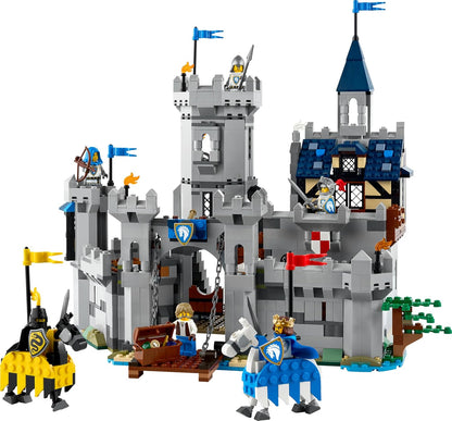 LEGO Creator 3 em 1 Castelo Medieval com Cavaleiros e Cavalos - Transforma-se em uma Cena de Torneio de Justas ou em uma Cidade - Inclui 6 Minifiguras - Presente Criativo para Meninos e Meninas a partir de 9 Anos - 31168