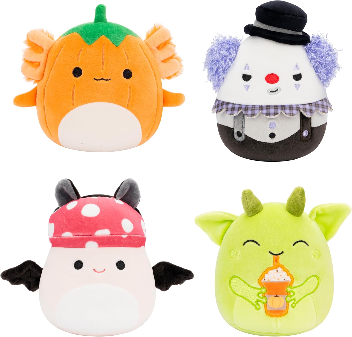 Squishmallows Original 5 polegadas Halloween 4-Pack - Gabin Pumpkin Ax