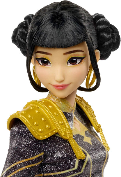 Mattel Boneca Cantora KPop Demon Hunters HUNTR/X Zoey “Golden” | Com roupa característica removível e 5 pontos de articulação, inspirada no filme, JRN42