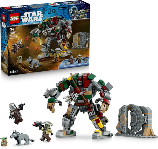 LEGO Brinquedo Star Wars 75451 Confronto com Droide Sentinela do Palácio de Jabba – Conjunto de The Mandalorian e Grogu com figura de ação, 2 minifiguras e 2 figuras – Ideia de presente para meninos a partir de 9 anos e fãs de filmes