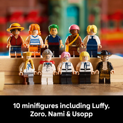 LEGO ONE PIECE O Restaurante Flutuante Baratie - Conjunto de Construção para Adultos - Modelo de Exibição com Interior Detalhado e 10 Minifiguras, incluindo Luffy, Nami e Sanji - Presente de Anime para Fãs - 75640