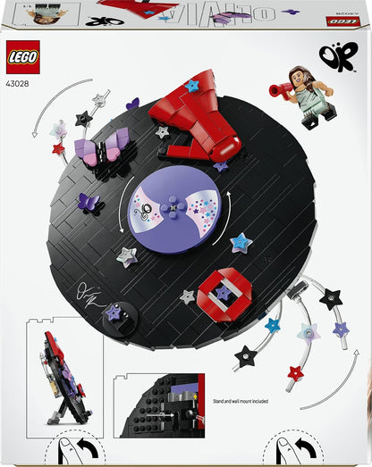 LEGO Edições Vinil da Olivia Rodrigo – Brinquedo com modelo de disco, minifigura e acessórios – Decoração de mesa ou parede – Presente musical para meninas, meninos e fãs a partir de 10 anos – 43028