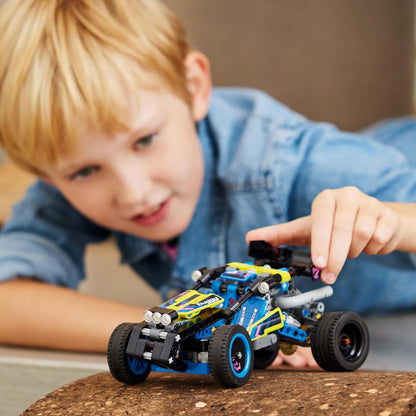 LEGO Technic Off-Road Race Buggy, veículo de brinquedo para meninos e meninas com mais de 8 anos de idade, kit de construção de modelo de rally com características realistas, pequeno presente para crianças 42164