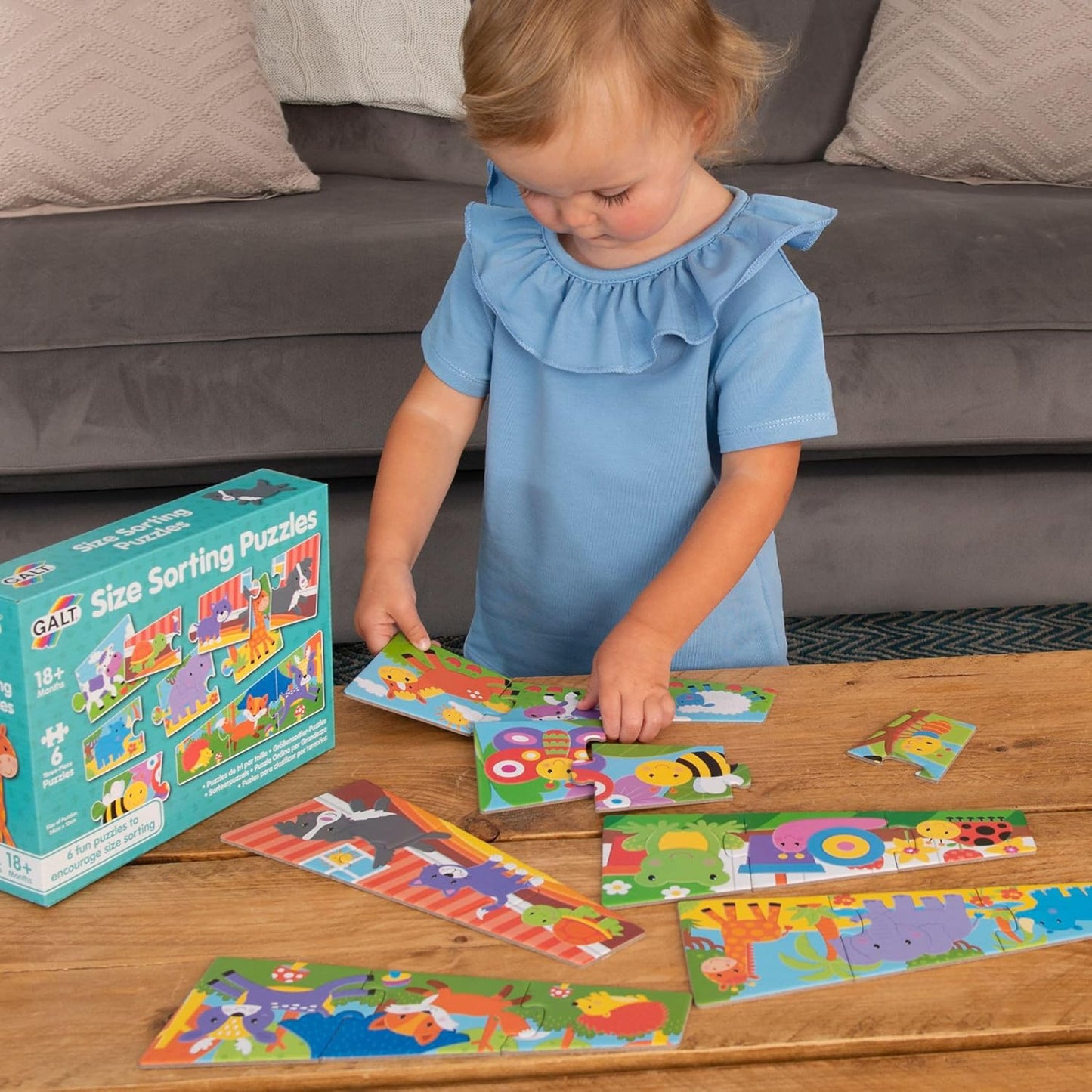 Galt Toys, quebra-cabeça de classificação por tamanho, quebra-cabeça para crianças, a partir de 18 meses