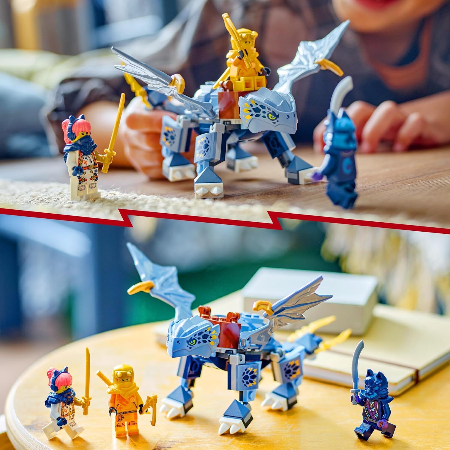 LEGO Brinquedo NINJAGO Young Dragon Riyu, conjunto de jogos Dragons Ri