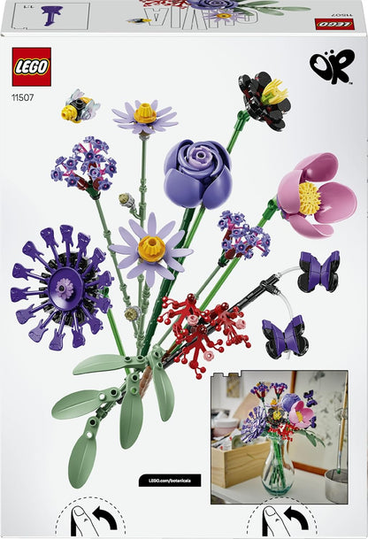 LEGO Botanicals – Buquê de Flores (Edição Olivia Rodrigo) – 11 flores artificiais, incluindo rosas e margaridas – Decoração para quarto infantil – Ideia de presente para meninas a partir de 9 anos e fãs – 11507