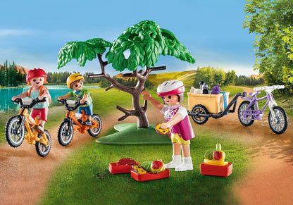 Playmobil 71426 Passeio de mountain bike divertido para toda a família, brinquedo ao ar livre e dramatização imaginativa, conjuntos adequados para crianças de 4 anos ou mais
