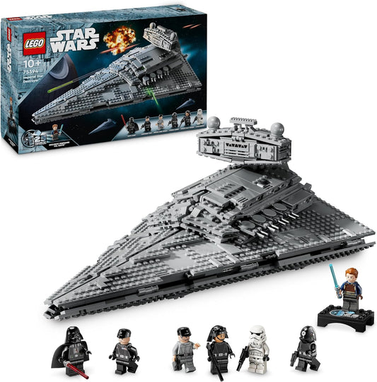 LEGO Star Wars Imperial Star Destroyer Starship Juguete de construcción, coleccionable One New Hope Set incluye minifigura de Darth Vader, regalo de cumpleaños para niños, niños y niñas a partir de 10 años