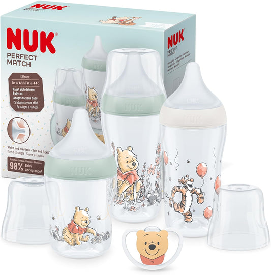 NUK Mamadeiras de Combinação Perfeita Ursinho Pooh - Kit com 4 itens
