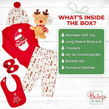 Primeiro Natal do bebê - 1º Natal Cesta de Bebê, Meu Primeiro Natal Menino e Menina - Primeiro Natal do Bebê Cesta de Natal do Bebê, Primeiro Natal do Bebê,