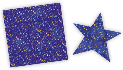 Janod - Kit Origami Infantil - 200 Folhas de Papel com Efeitos Visuais e 15 Modelos - Faça Você Mesmo - Les Ateliers Du Calme - Kit de Lazer Criativo Infantil - Concentração e Criatividade - A partir de 7 Anos