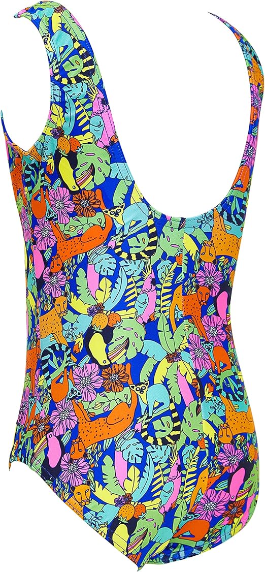 Zoggs Maiô Jungle Scoopback Multi One Piece da Girl