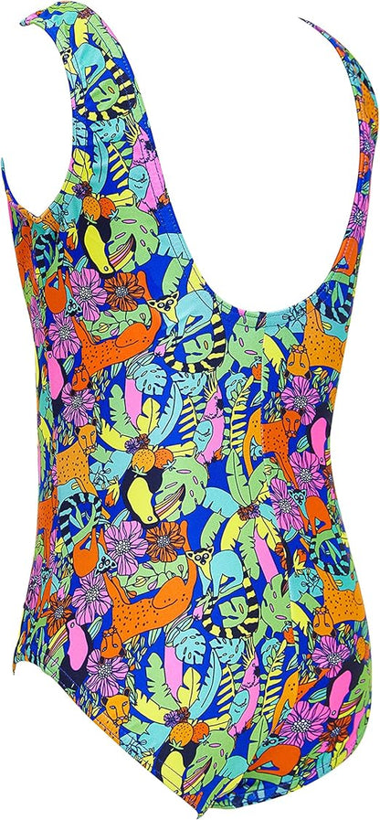 Zoggs Maiô Jungle Scoopback Multi One Piece da Girl
