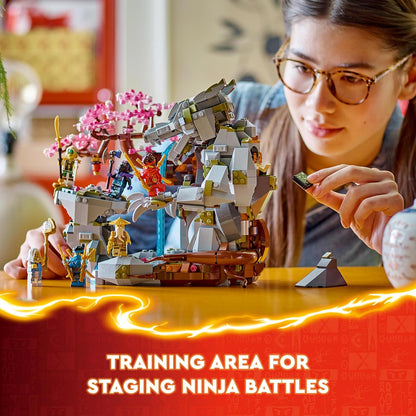 LEGO NINJAGO Dragon Stone Shrine Ninja Toy Adventure Playset para meninos, meninas e adolescentes com 6 minifiguras, modelo de figura edificável para brincar e exibir, decoração de quarto infantil, ideia de presente de aniversário 71819