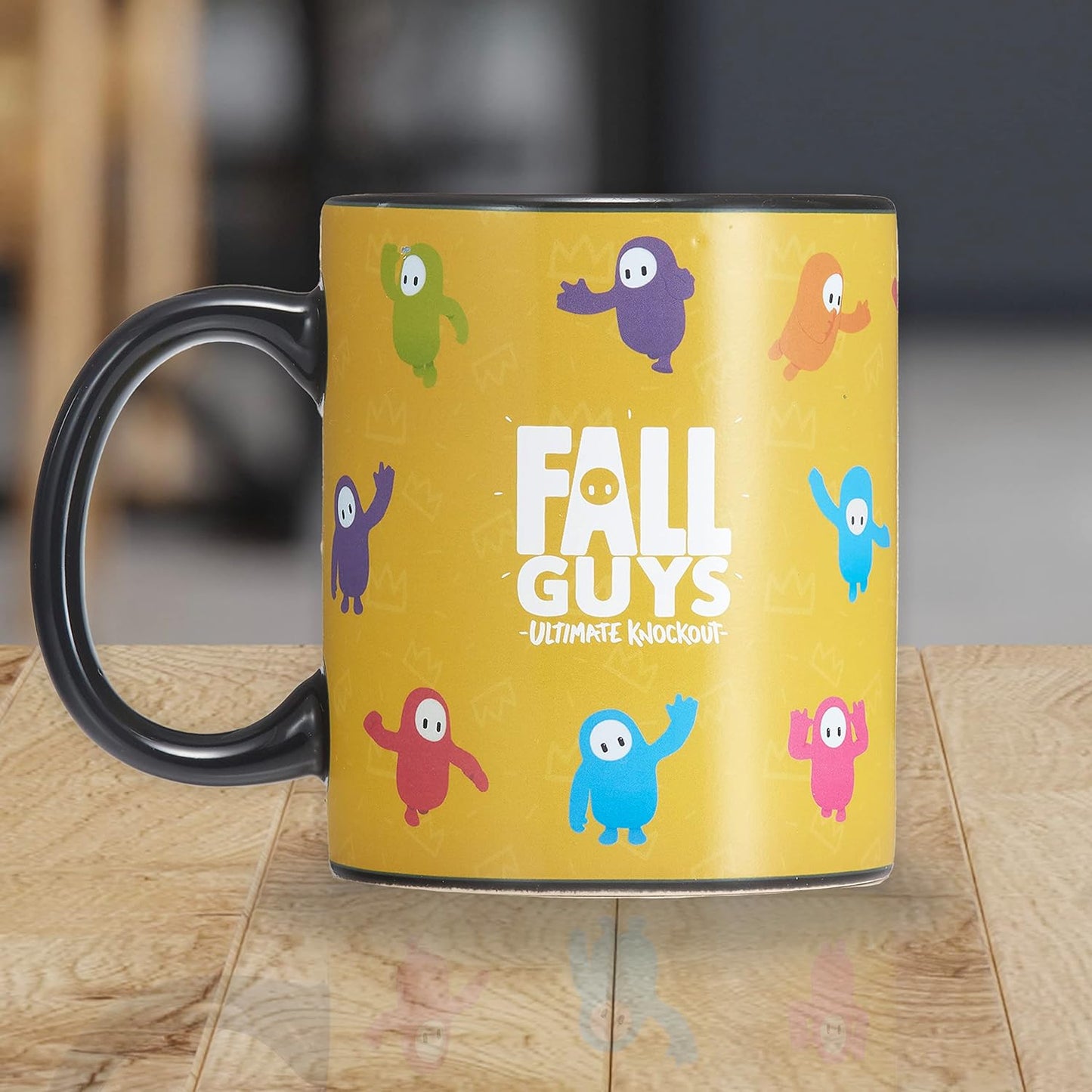UAU! COISAS Fall Guys - Caneca Frenzy Heat Reveal | Heat revela os personagens favoritos dos Beans e as cores dos times | Produtos oficiais, itens colecionáveis, brinquedos e presentes | Para fãs de jogos