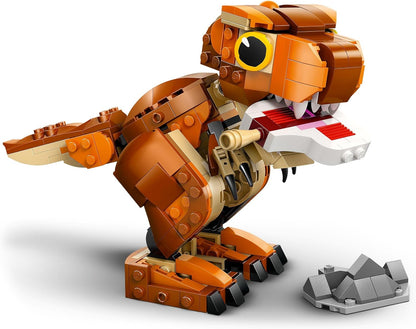 LEGO Jurassic World Little Eatie: Figura T. Rex - Brinquedo de dinossauro para meninos e meninas de mais de 7 anos, com mandíbulas móveis, cabeça e cauda - Presente de dinossauro para crianças