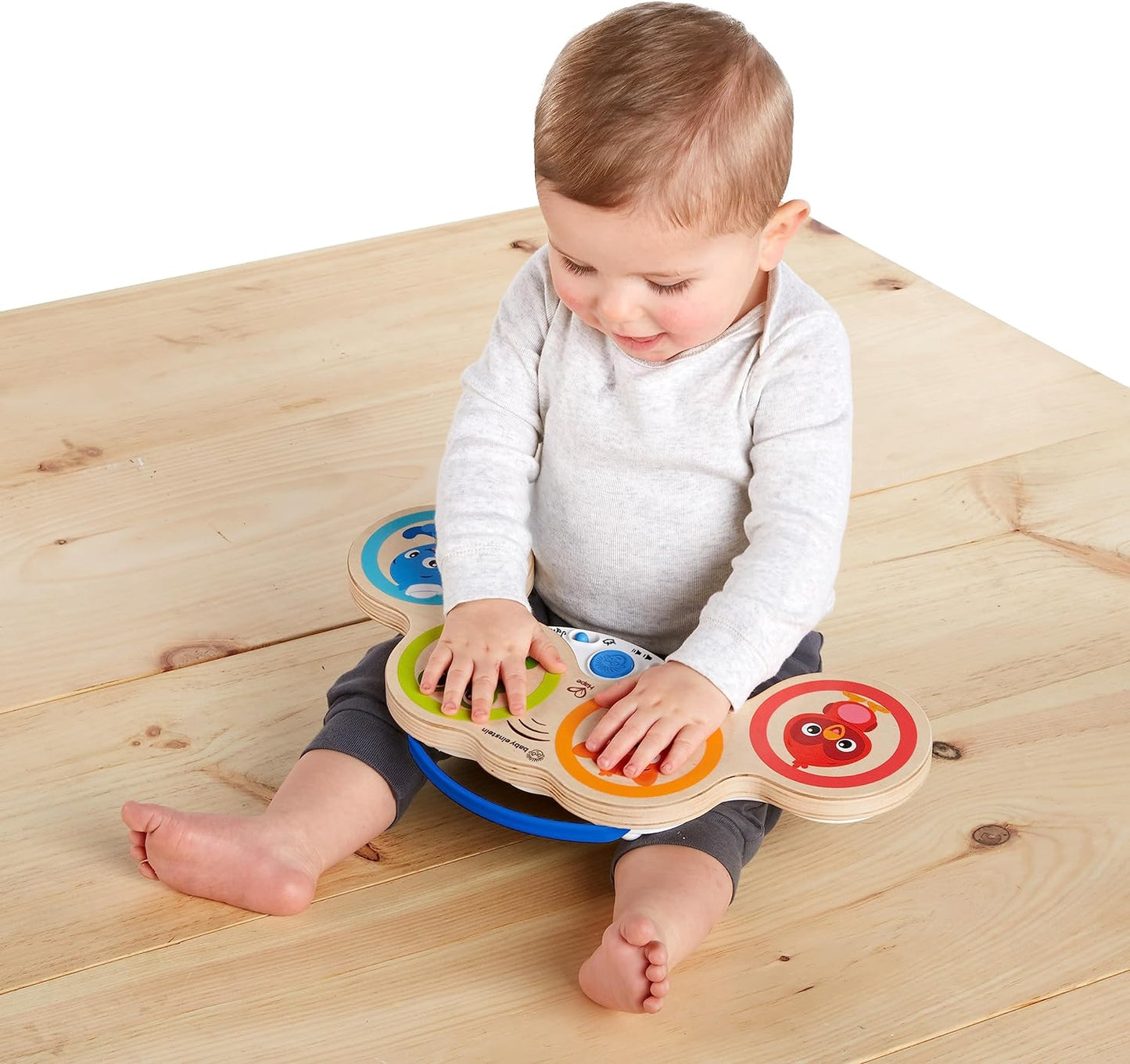 Baby Einstein Brinquedo musical de tambor de madeira Magic Touch, a partir de 6 meses