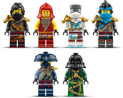 LEGO NINJAGO The Temple Bounty - Barco de brinquedo interativo com velas móveis, além de 6 minifiguras, incluindo Cole, Zane e Nya - Presente para meninos maiores de 14 anos e fãs adolescentes de Dragons Rising - 71848