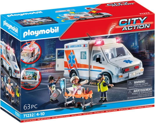 Playmobil 71232 Ambulância Hospitalar City Life