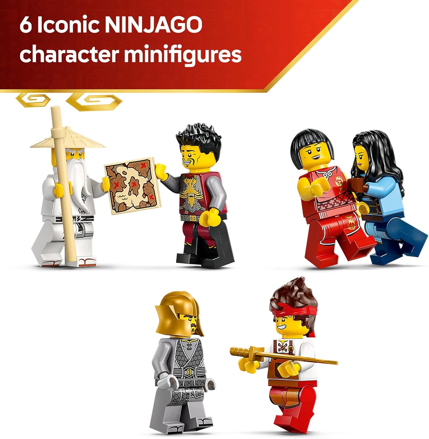 LEGO NINJAGO Ferreiro de Quatro Armas 15º Aniversário - Brinquedo Casa Ninja com Minifigura Colecionável e Cartas Colecionáveis - Presente Nostálgico para Meninos a partir de 14 Anos e Fãs Adultos - 71858
