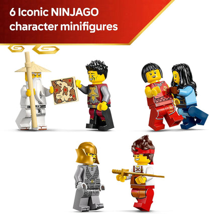 LEGO NINJAGO Ferreiro de Quatro Armas 15º Aniversário - Brinquedo Casa Ninja com Minifigura Colecionável e Cartas Colecionáveis - Presente Nostálgico para Meninos a partir de 14 Anos e Fãs Adultos - 71858
