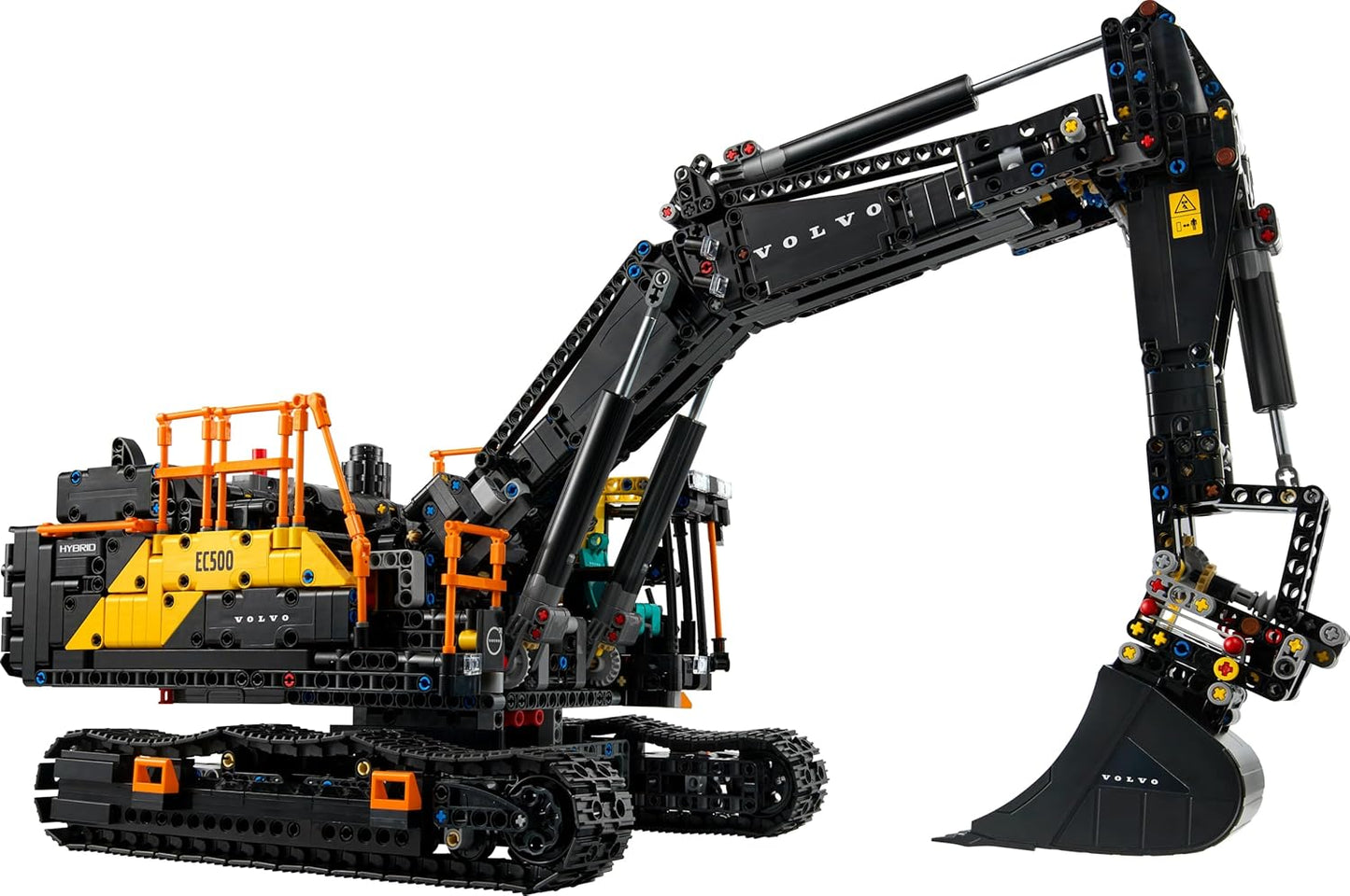 LEGO Technic Escavadeira Híbrida Volvo EC500 - Kit de Modelo de Veículo de Construção Motorizado para Adultos - Inclui Braço Articulado e Esteiras, além de Ferramentas de Martelo e Pá - Ideia de Presente - 42215