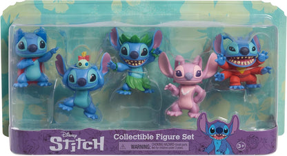 Disney, Conjunto de figuras colecionáveis do Stitch, da Lilo da com 5 peças, brinquedos infantis para crianças a partir de 3 anos da Just Play.