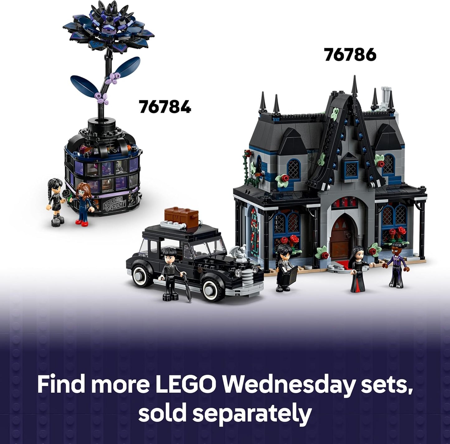 LEGO Apartamento da Wandinha - Brinquedo para brincar e exibir com uma mini boneca Enid e figura do Mãozinha, além de acessórios - Presente para meninas e meninos a partir de 10 anos e fãs adolescentes da série - 76785