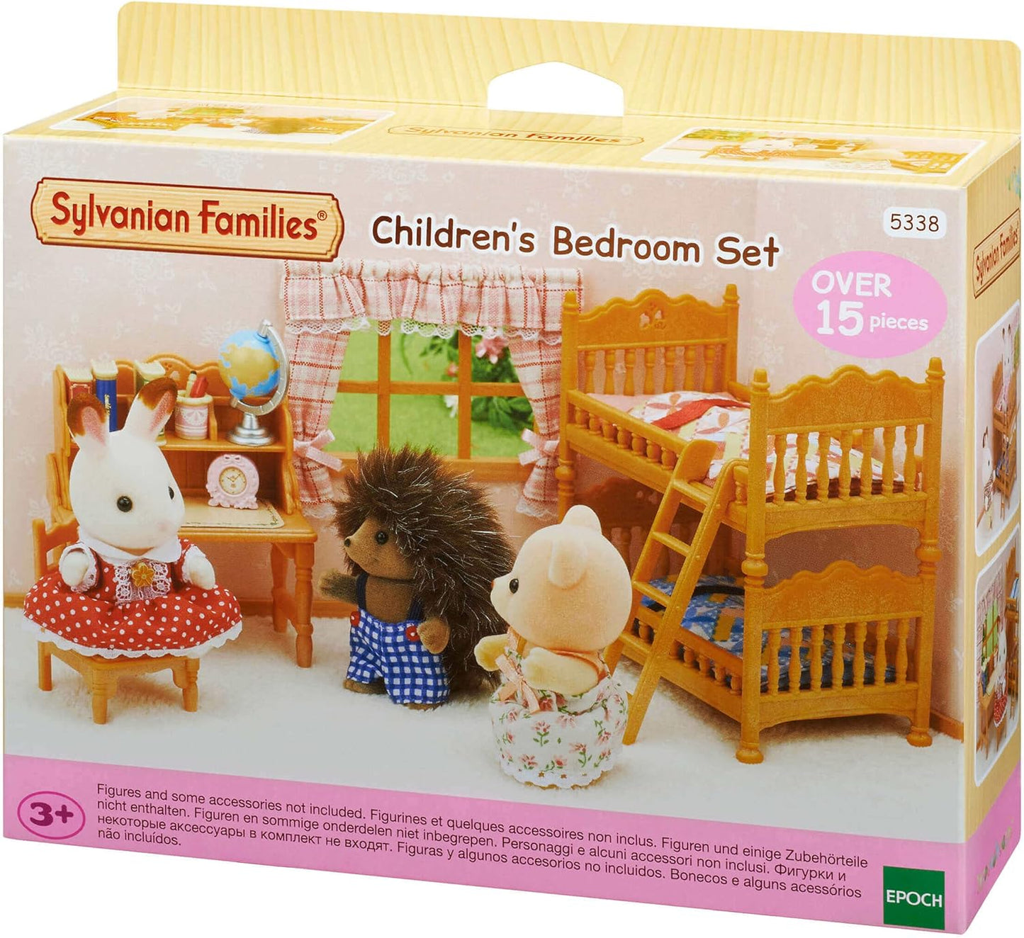 Sylvanian Families 5338 Conjunto de Quarto Infantil, Multicolor & Famílias - Cama Semi-Casal
