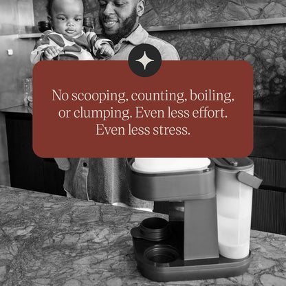 Tommee Tippee Perfect Prep Pro, máquina de preparar fórmula infantil em pó e mamadeiras com filtro de água antibacteriano e suporte personalizado por aplicativo.