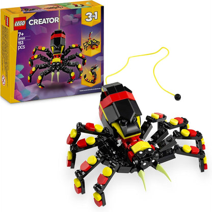 LEGO Creator 3in1 Wild Animals: Surprising Spider Toy - Transforma-se em uma figura de escorpião ou cobra - Conjunto de construção para meninos e meninas amantes da natureza com mais de 7 anos