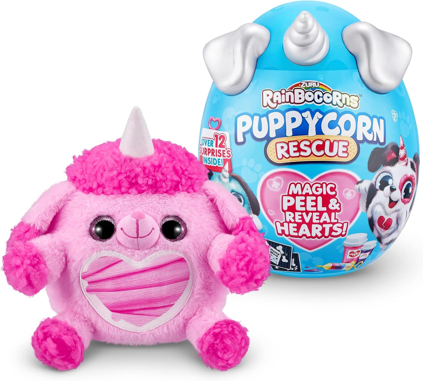 Rainbocorns Puppycorn Rescue Surprise, Surprise Plush Pet Unboxing (estilo pode variar)