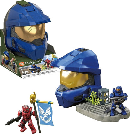 Mega Conjunto de Montagem Halo Capture a Bandeira – 59 Peças, Idade 8+