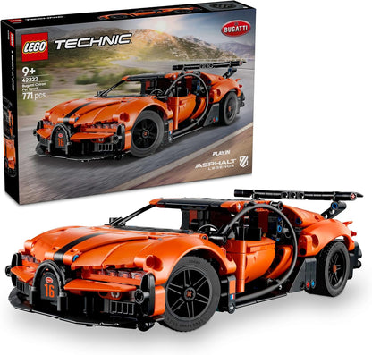 LEGO Technic Bugatti Chiron Pur Sport Hypercar - Kit de Modelo de Carro de Corrida com Motor W16, Direção e Portas que Abrem - Presente para Meninos a partir de 9 Anos e Fãs de Automobilismo - 42222