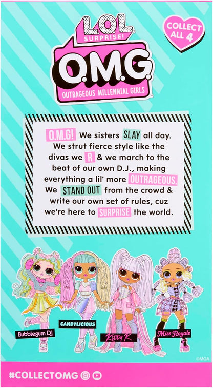 L.O.L. Surprise! OMG Boneca - Kitty K - Inclui 1 boneca fashion, vem com roupas fabulosas, colecione todas as 4