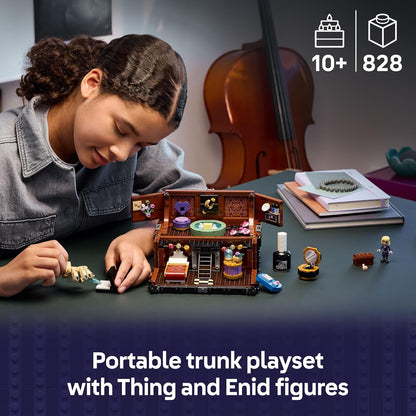 LEGO Apartamento da Wandinha - Brinquedo para brincar e exibir com uma mini boneca Enid e figura do Mãozinha, além de acessórios - Presente para meninas e meninos a partir de 10 anos e fãs adolescentes da série - 76785