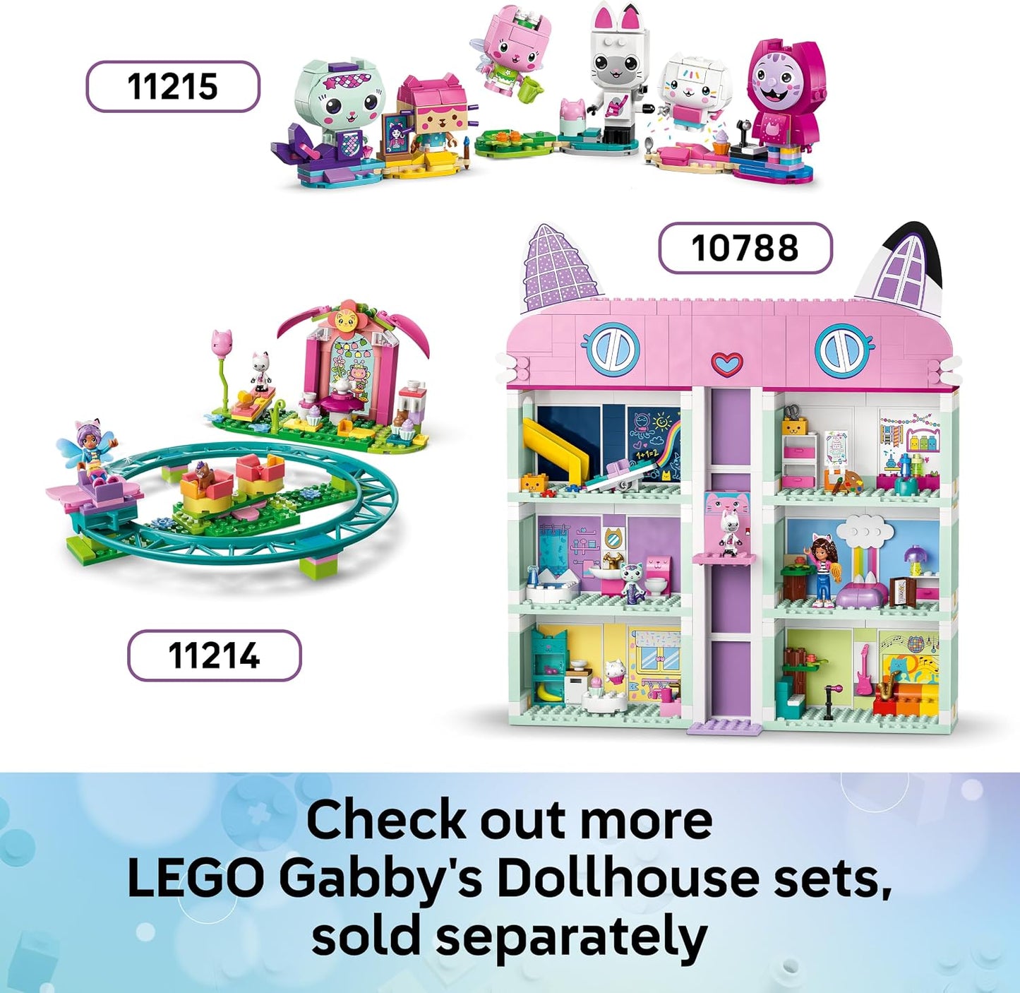 LEGO A Casa Mágica da Gabby – Brinquedo Casa no Jardim da Fada Gatinha – Inclui Miniboneca Gabby Fada, Figura de Gatinho e Acessórios – Ideia de Presente de Aniversário para Meninas a partir de 4 Anos – 11212