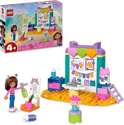 LEGO Casa de muñecas Gabby con caja para bebé, juguete para niños pequeños, niñas y niños a partir de 4 años, juguetes de aprendizaje preescolar para juego imaginativo, idea de regalo de cumpleaños 10795