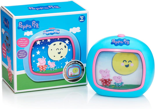 WOW! STUFF Peppa Pig Sleep Trainer | Auxiliar de sono pré-escolar | Luzes e sons | Para crianças de 3, 4 e 5 anos, multicolorido