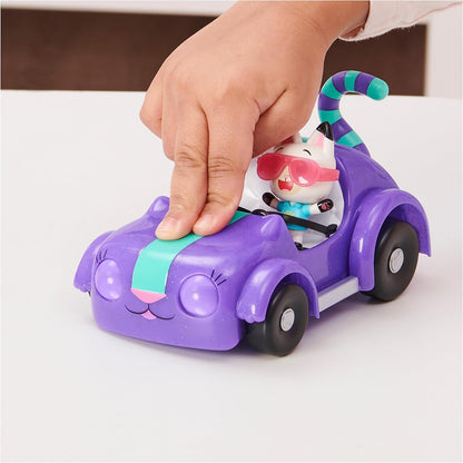 Gabby’s Dollhouse Carrinho de brinquedo Carlita com figura colecionável Pandy Paws e 2 acessórios, brinquedo infantil para crianças a partir de 3 anos.