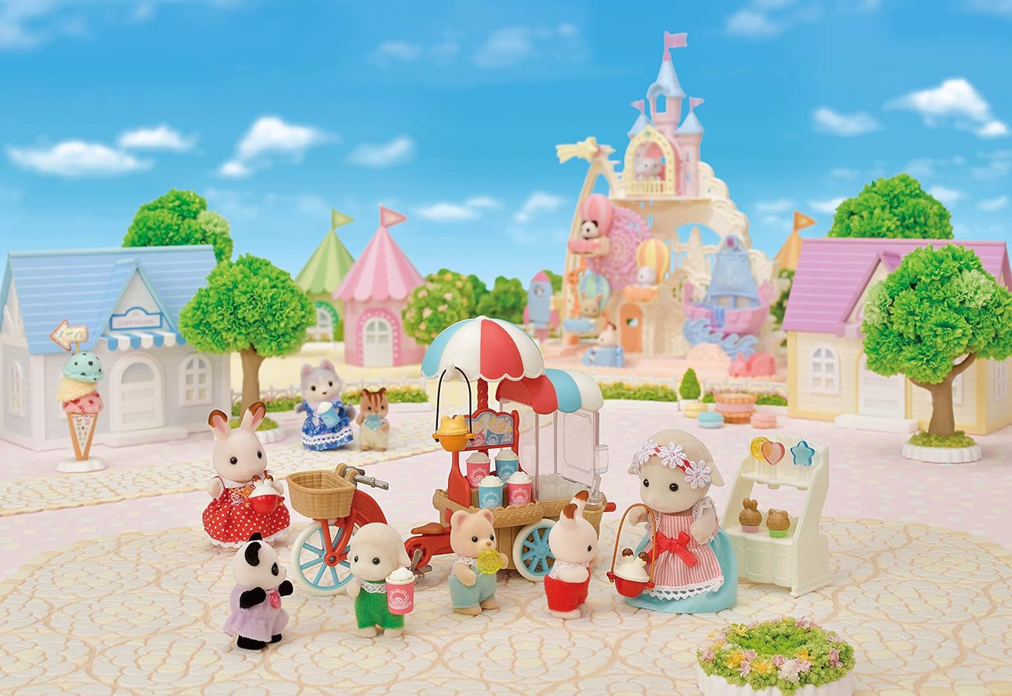 Sylvanian Families Triciclo de entrega de pipoca - Dollhouse Playset 5653