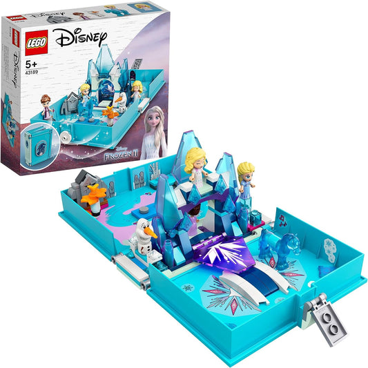LEGO 43189 Disney Frozen 2 Elsa e o livro de histórias Nokk, conjunto portátil de aventuras, brinquedos de viagem, presentes para crianças de 5 anos ou mais, meninas e meninos com micro boneca