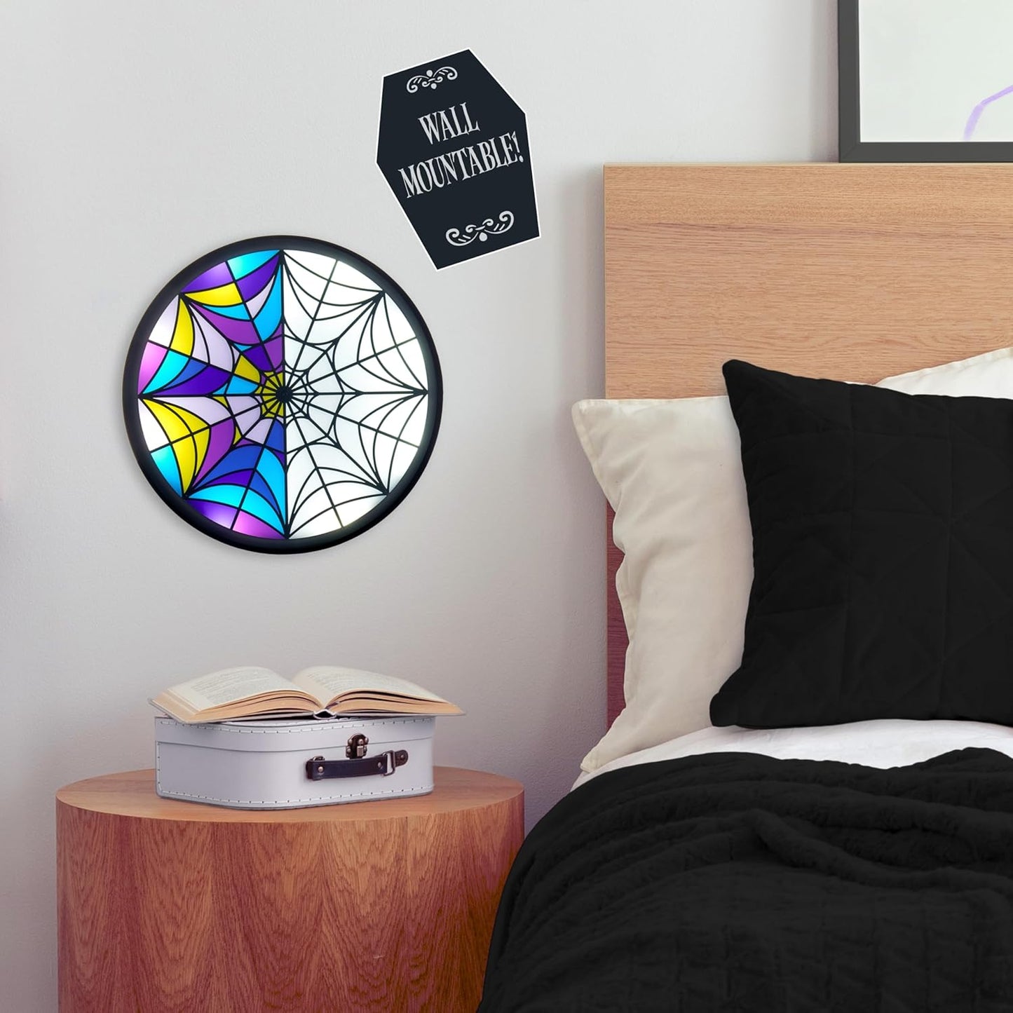 UAU! COISAS Wednesday Window Moodlight com vários modos | Wednesday Addams Giftable Light | Produtos oficiais, itens colecionáveis, brinquedos e presentes para adolescentes, adultos e fãs da série de sucesso da Netflix