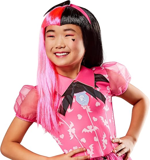 Rubies Peluca Draculaura para niña, accesorio para disfraz infantil, multicolor