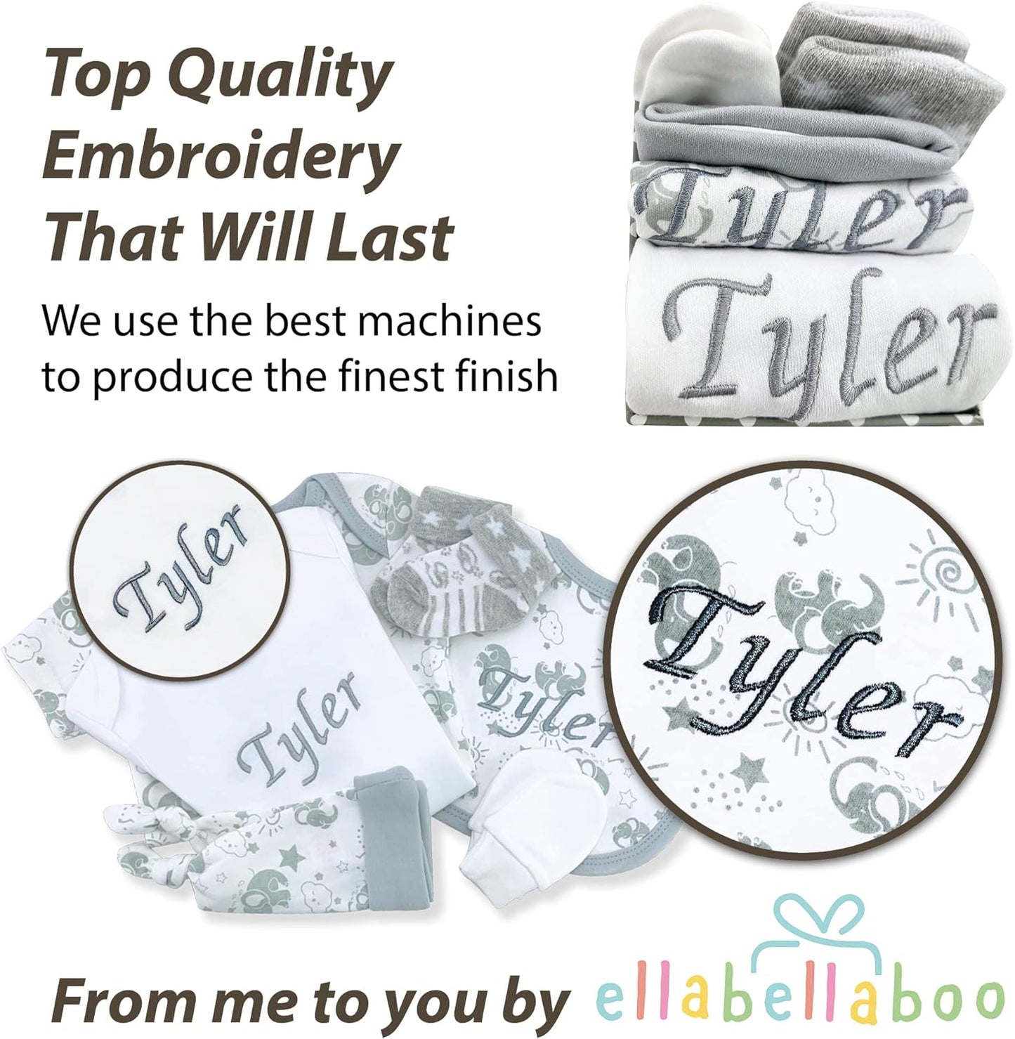 Presentes personalizados para bebês meninos - Cesta para bebês meninos, Presentes personalizados para bebês meninos, Lembrança personalizada para bebês - Presentes personalizados para bebês