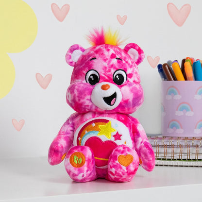 Care Bears, Blissful Heart Bear Peluche de frijol de 22 cm, Lindo juguete de peluche coleccionable, Peluches para niños, Peluches para niñas y niños, Lindos osos de peluche adecuados para niñas y niños de 4 años en adelante