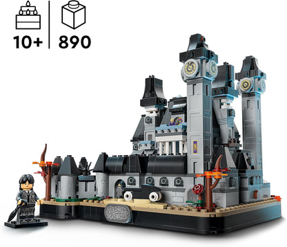 LEGO Wednesday – Academia Nevermore 76788 | Brinquedo para meninas e meninos a partir de 10 anos, kit de montar da escola, 3 figuras e acessórios, decoração para quarto infantil, presente...