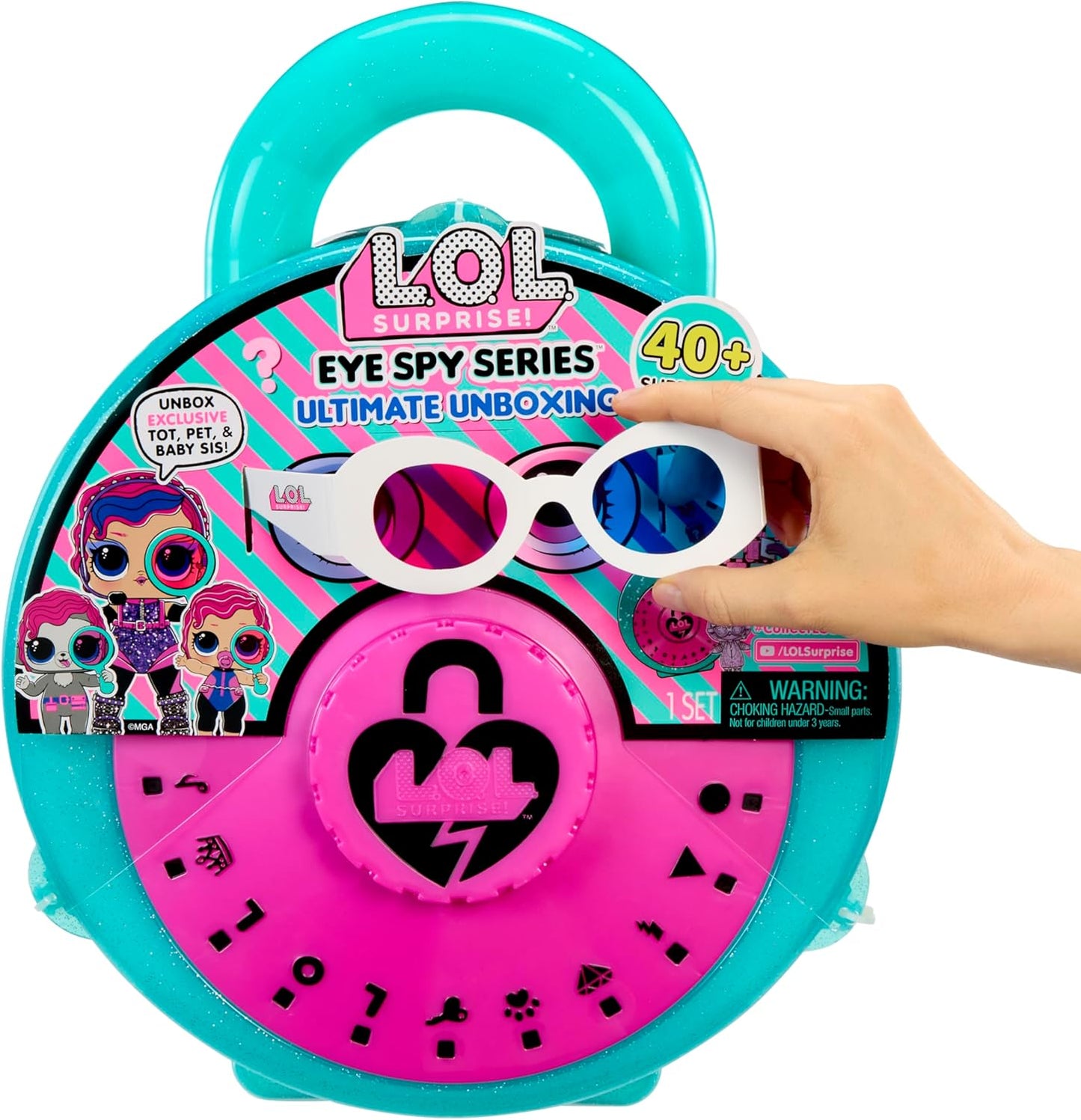 L.O.L. Surprise! Série Eye Spy: Unboxing Definitivo - Inclui 3 bonecas exclusivas, embalagem gigante em formato de cadeado e mais de 40 surpresas para revelar!
