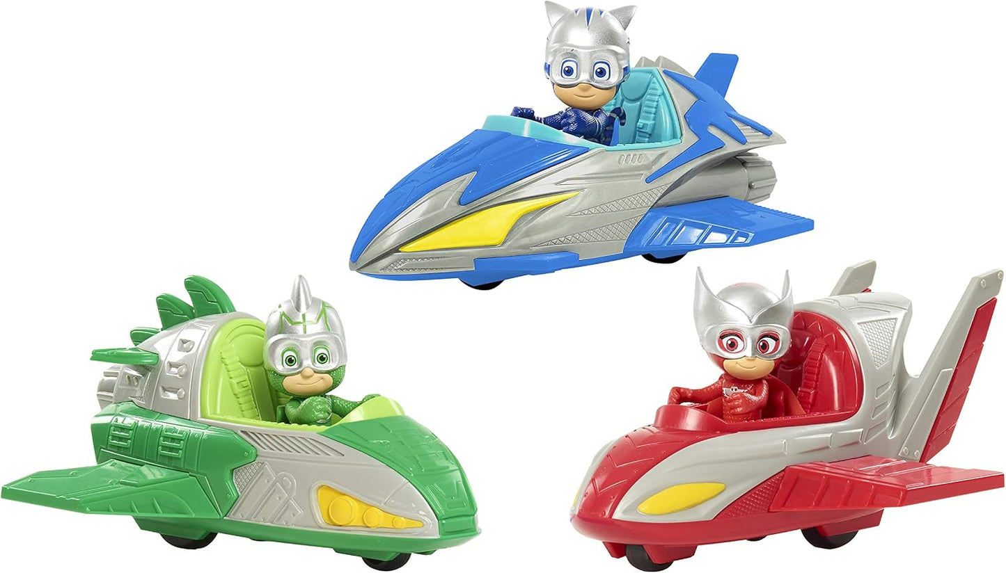 PJ Masks Conjunto de Brinquedo  "Save the Sky" com Figura da Corujita (Owlette) – Presente para Crianças (JP PJMC1200)