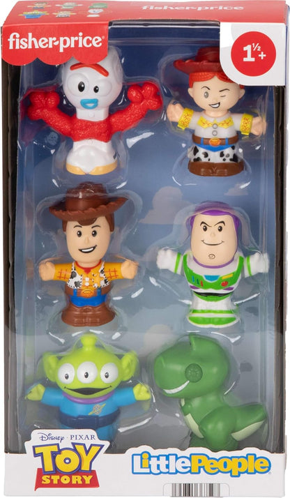Fisher-Price Conjunto de figuras Little People Disney Pixar Toy Story para crianças em idade pré-escolar (a partir de 18 meses), JLM24